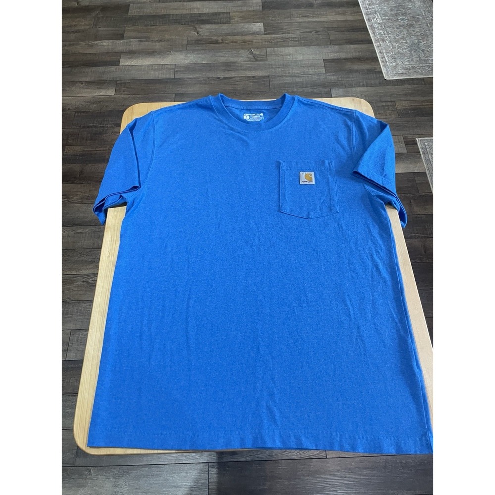 Carhartt Mens Loose Fit Short Sleeve Heavy Weight Pocket T Shirt Patch Logo M
